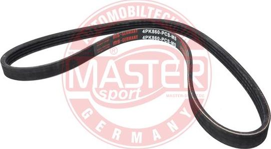 MASTER-SPORT 4PK860-PCS-MS - Curea transmisie cu caneluri - allinparts.ro