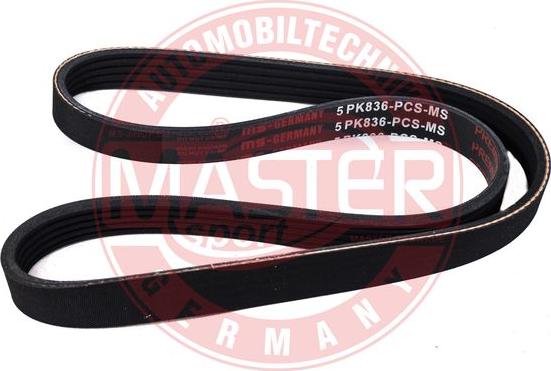 MASTER-SPORT 5PK836-PCS-MS - Curea transmisie cu caneluri - allinparts.ro