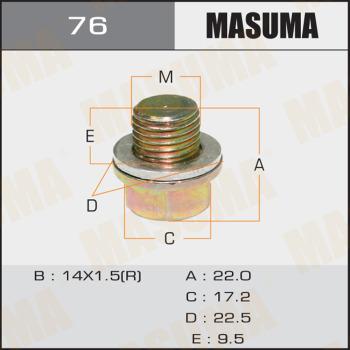 MASUMA 76 - Surub de golire,baia de ulei allinparts.ro