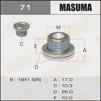 MASUMA 71 - Surub de golire,baia de ulei allinparts.ro