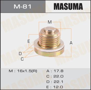 MASUMA M-81 - Surub de golire,baia de ulei allinparts.ro