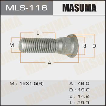 MASUMA MLS-116 - Bolt roata - allinparts.ro