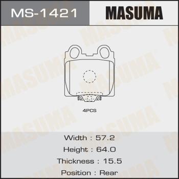 MASUMA MS-1421 - Set saboti frana allinparts.ro