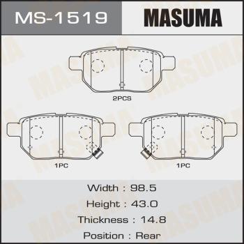 MASUMA MS-1519 - Set saboti frana - allinparts.ro
