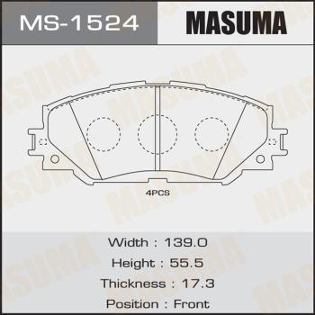 MASUMA MS-1524 - Set saboti frana - allinparts.ro