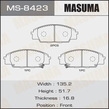 MASUMA MS-8423 - Set saboti frana allinparts.ro