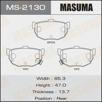 MASUMA MS-2130 - Set saboti frana allinparts.ro