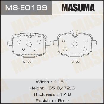 MASUMA MS-E0169 - Set saboti frana - allinparts.ro