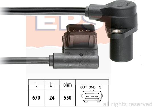 MDR EPS-1953 485 - Senzor impulsuri, arbore cotit - allinparts.ro