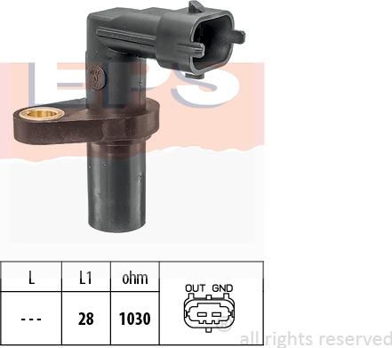 MDR EPS-1953 697 - Senzor impulsuri, arbore cotit - allinparts.ro