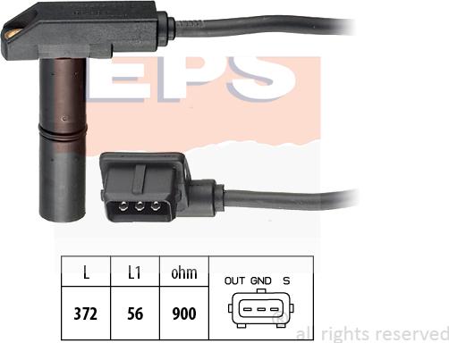 MDR EPS-1953 048 - Senzor impulsuri, arbore cotit - allinparts.ro