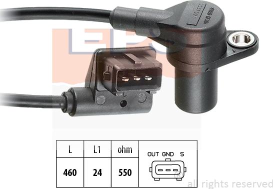 MDR EPS-1953 057 - Senzor impulsuri, arbore cotit - allinparts.ro