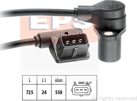 MDR EPS-1953 064 - Senzor impulsuri, arbore cotit - allinparts.ro