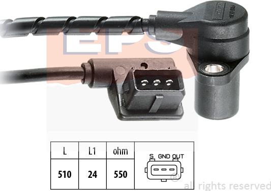 MDR EPS-1953 065 - Senzor impulsuri, arbore cotit - allinparts.ro