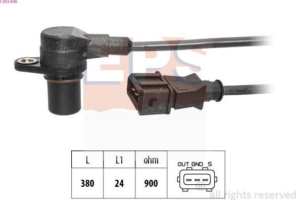 MDR EPS-1953 846 - Senzor impulsuri, arbore cotit - allinparts.ro