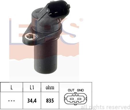 MDR EPS-1953 837 - Senzor impulsuri, arbore cotit allinparts.ro