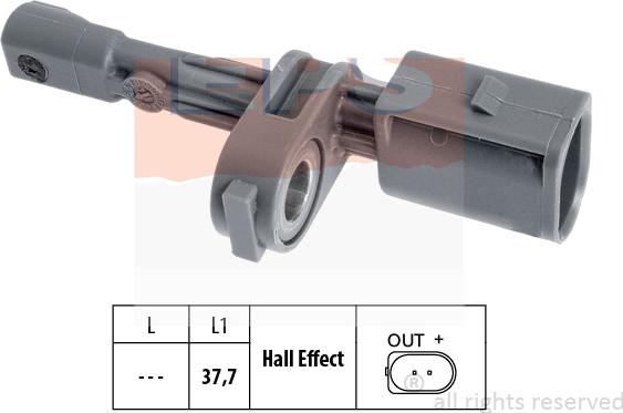 MDR EPS-1960 134 - Senzor,turatie roata - allinparts.ro