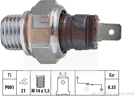 MDR EPS-1800 006 - Senzor,presiune ulei allinparts.ro