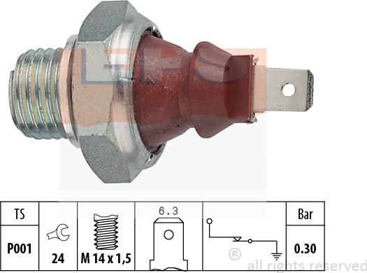 MDR EPS-1800 023 - Senzor,presiune ulei allinparts.ro