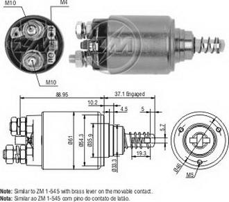 Messmer ZM649 - Solenoid, electromotor - allinparts.ro