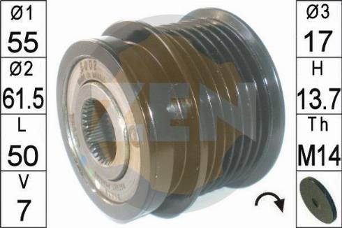 Messmer ZN6002 - Fulie, alternator allinparts.ro