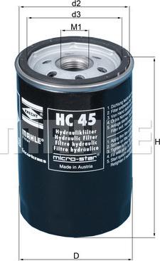 METAL LEVE HC 45 - Filtru hidraulic, cutie de viteze automata - allinparts.ro