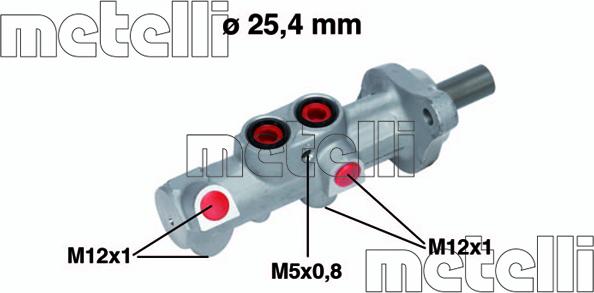 Metelli 05-0756 - Pompa centrala, frana allinparts.ro