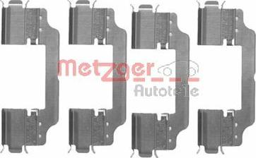 Metzger 109-1716 - Set accesorii, placute frana allinparts.ro