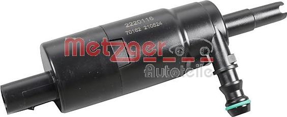 Metzger 2220116 - Pompa de apa,spalare faruri - allinparts.ro