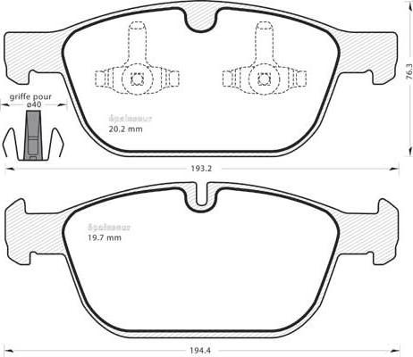 Akebono AN-7032K - Set placute frana,frana disc - allinparts.ro