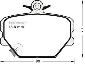 AutomotiveAdriado GLBP0514 - Set placute frana,frana disc allinparts.ro
