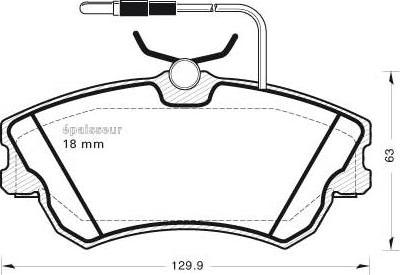 Akebono AN-4562WK - Set placute frana,frana disc - allinparts.ro