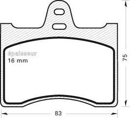 BENDIX 510013 - Set placute frana,frana disc allinparts.ro