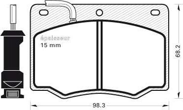 Dynamatrix DBP168 - Set placute frana,frana disc allinparts.ro