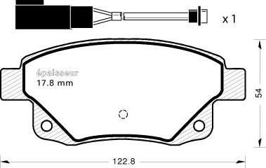 Akebono AN-7030K - Set placute frana,frana disc - allinparts.ro