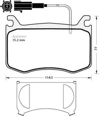 FCA 77369149 - Set placute frana,frana disc allinparts.ro