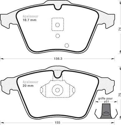 Magneti Marelli 363700201664 - Set placute frana,frana disc allinparts.ro