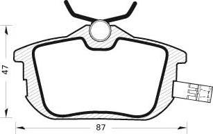 ADVICS D2N095Y - Set placute frana,frana disc allinparts.ro