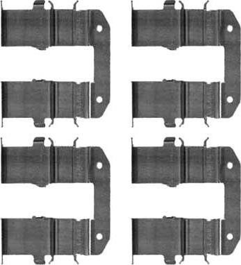MGA A340 - Set accesorii, placute frana - allinparts.ro