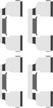 MGA A332 - Set accesorii, placute frana - allinparts.ro