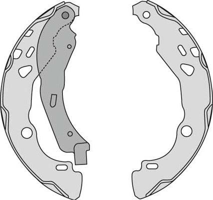 MGA M818 - Set saboti frana - allinparts.ro