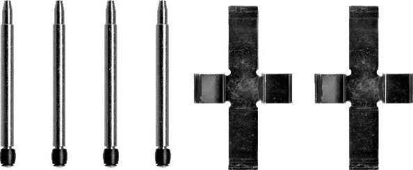 Mintex MBA958 - Set accesorii, placute frana allinparts.ro