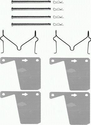Mintex MBA960 - Set accesorii, placute frana allinparts.ro