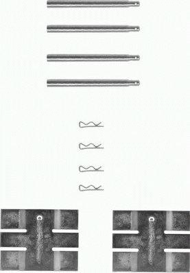 Mintex MBA931 - Set accesorii, placute frana allinparts.ro