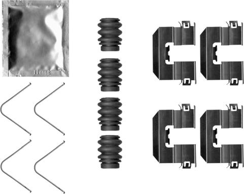 Mintex MBA0058 - Set accesorii, placute frana allinparts.ro