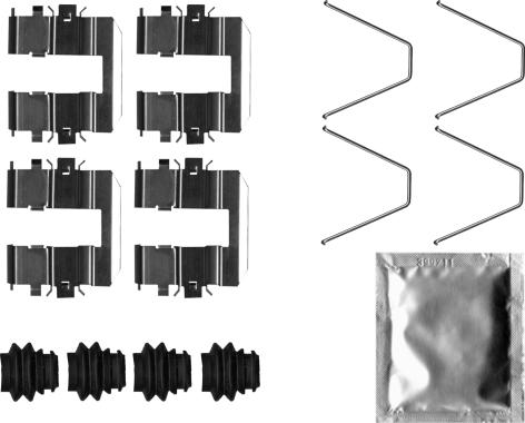 Mintex MBA0060 - Set accesorii, placute frana - allinparts.ro