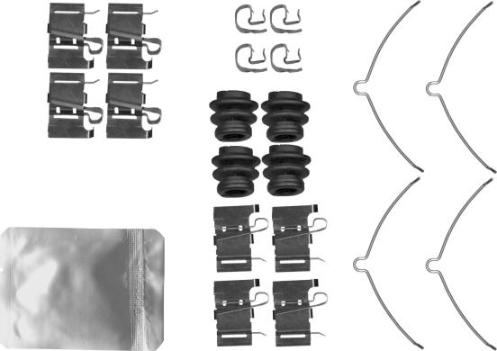 Mintex MBA0001 - Set accesorii, placute frana allinparts.ro