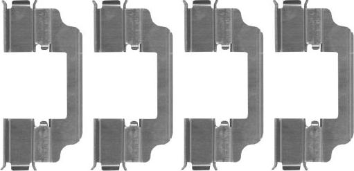 Mintex MBA0154 - Set accesorii, placute frana - allinparts.ro