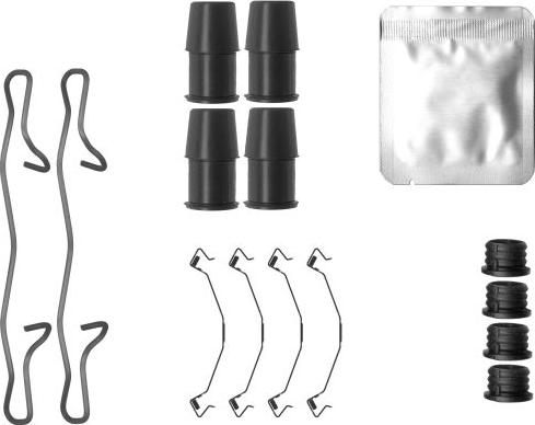 Mintex MBA0155 - Set accesorii, placute frana allinparts.ro
