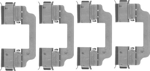 Mintex MBA0153 - Set accesorii, placute frana - allinparts.ro